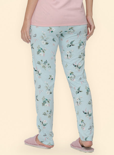 MINT FLORAL PRINTED PYJAMA (PB10050P030)
