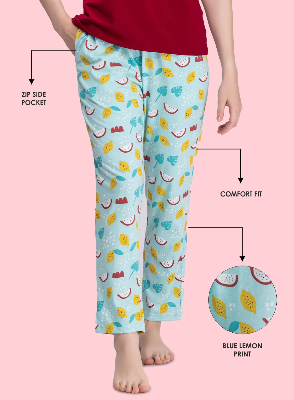 LEMON PRINTED PYJAMA (PB10020P032)