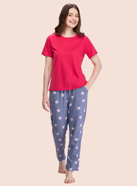 KITTY PRINT PYJAMA (PB10010P033)