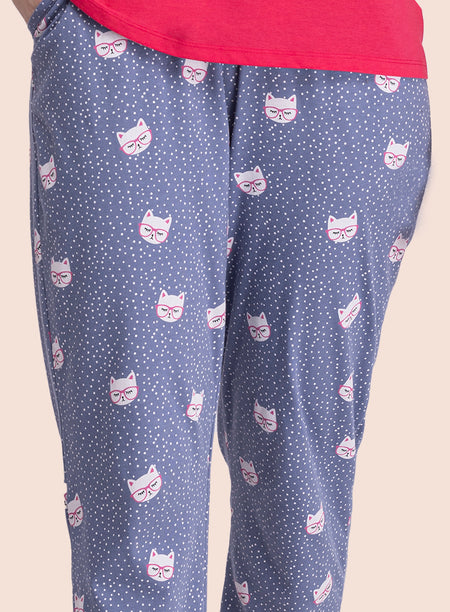KITTY PRINT PYJAMA (PB10010P033)