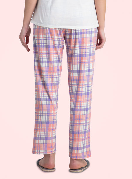 PASTEL CHECK PRINTED  PYJAMA (PB10020P036)