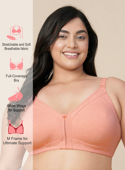 M Frame Support Comfort Full Coverage Bra (PBBR1023)