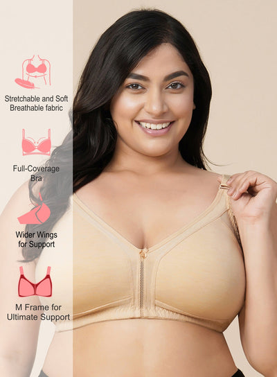 M Frame Support Comfort Full Coverage Bra (PBBR1027)