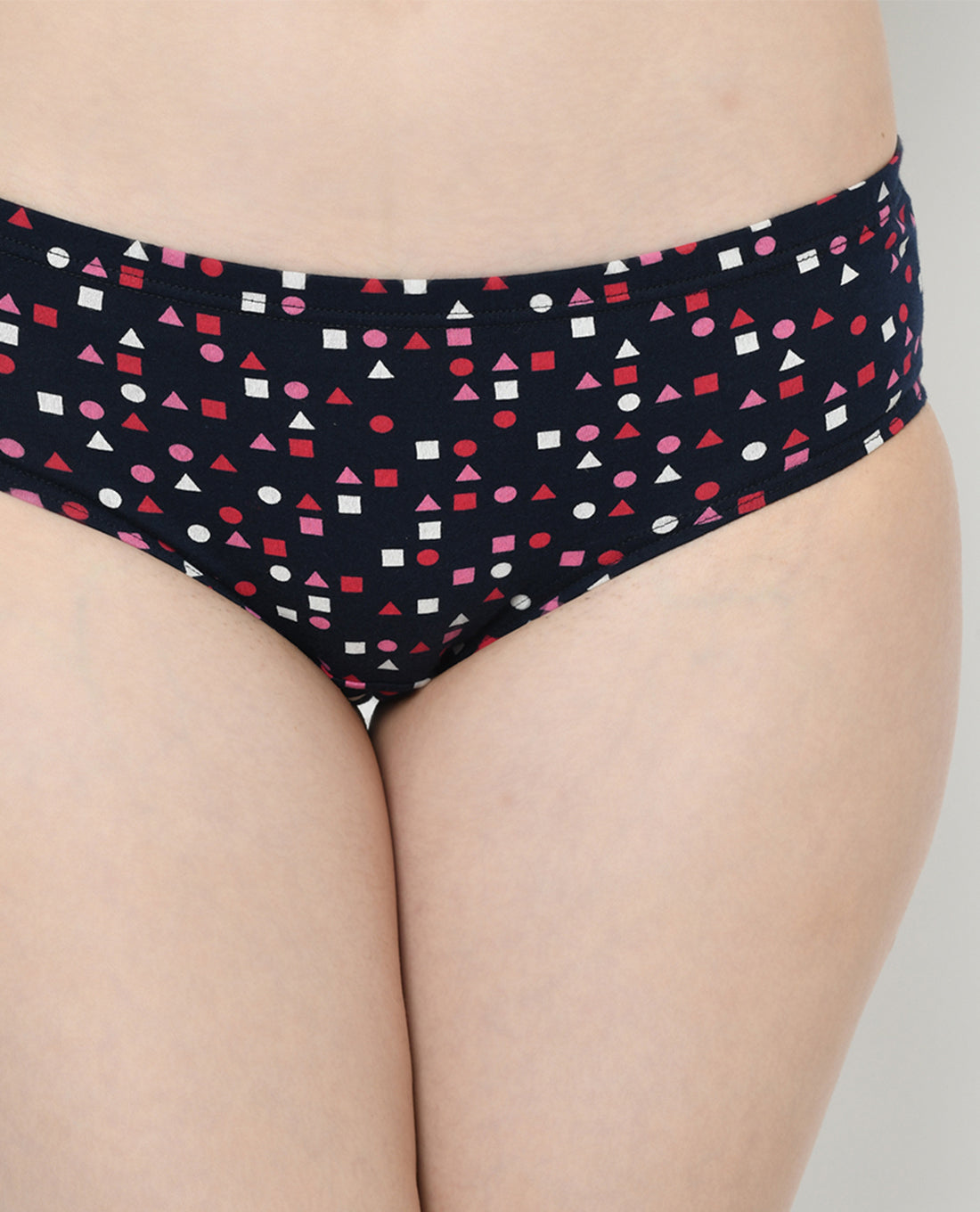 3 Pack Abstract Print Mid Waist Hipster Panty (PBPN0044)
