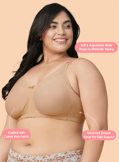 M-Frame Full Support Non Padded Bra (PBBR1037)
