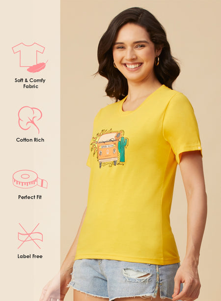 ROUND NECK PRINTED T-SHIRT (PBTS4030-1)