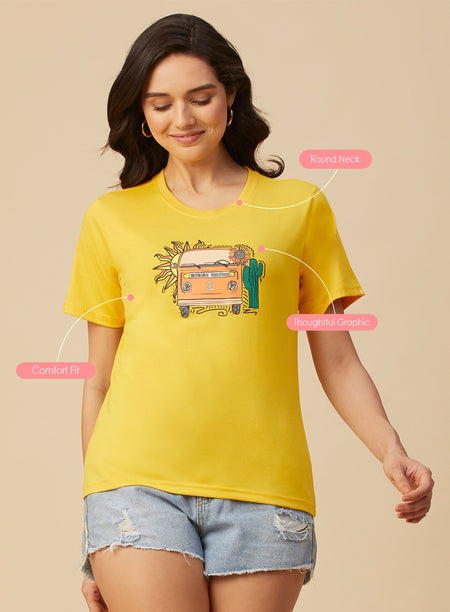ROUND NECK PRINTED T-SHIRT (PBTS4030-1)
