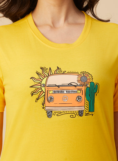 ROUND NECK PRINTED T-SHIRT (PBTS4030-1)