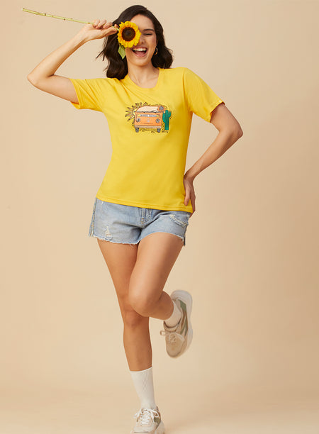 ROUND NECK PRINTED T-SHIRT (PBTS4030-1)