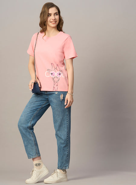 ROUND NECK PRINTED T-SHIRT (PBTS4030-5)
