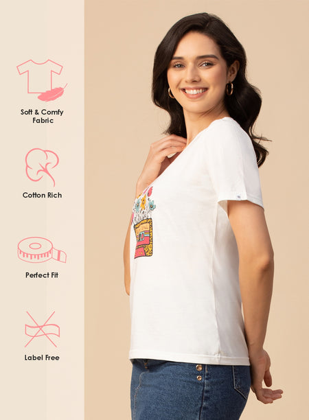 ROUND NECK PRINTED T-SHIRT (PBTS4040-2)
