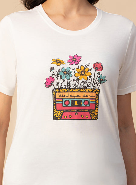 ROUND NECK PRINTED T-SHIRT (PBTS4040-2)