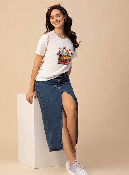 ROUND NECK PRINTED T-SHIRT (PBTS4040-2)
