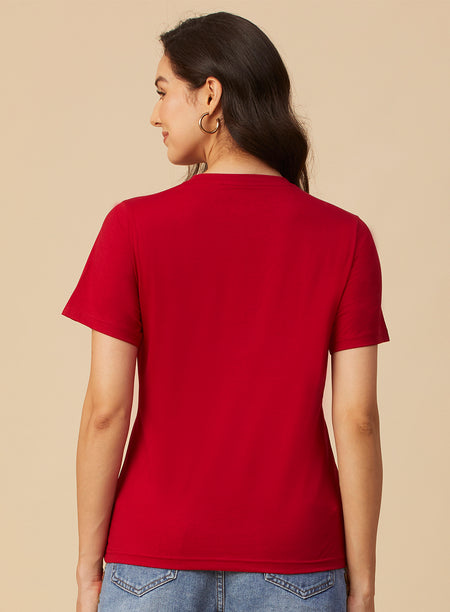 ROUND NECK PRINTED T-SHIRT (PBTS4040-5)
