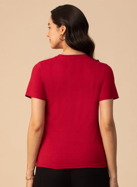 ROUND NECK PRINTED T-SHIRT (PBTS4040-3)
