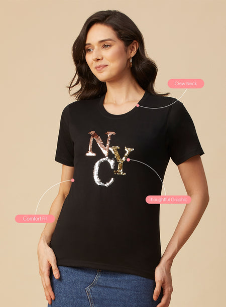 ROUND NECK PRINTED T-SHIRT (PBTS4050-2)