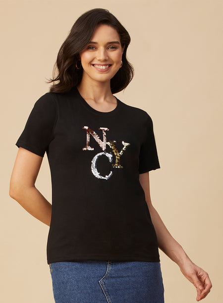 ROUND NECK PRINTED T-SHIRT (PBTS4050-2)
