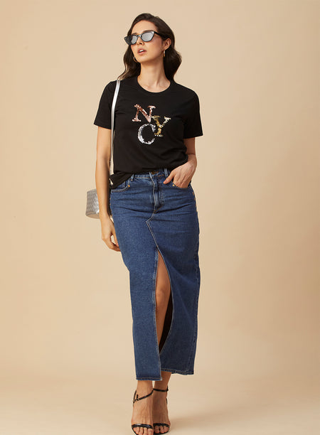 ROUND NECK PRINTED T-SHIRT (PBTS4050-2)