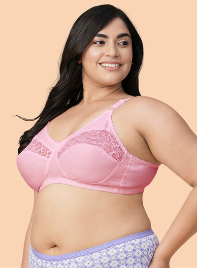 Lace Section Cups Comfort Bra (PBBR1067)