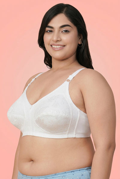 M-Frame Lacy Full-Support Wire-Free Non-Padded  Bra (PBBR1068)