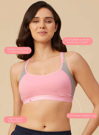 Padded Full Coverage Sports Bra (PBZ590)