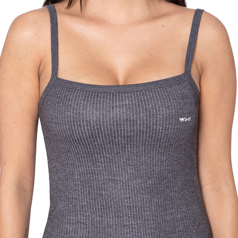 Groversons Paris Beauty Women's Thermal Innerwear Tops for All-Day Warmth (G-3105 CHARCOAL BLACK)