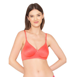 Women's seamless Non-Padded, Non-Wired Bra (BR003-CORAL)