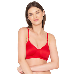 Women's seamless Non-Padded, Non-Wired Bra (BR003-RED)