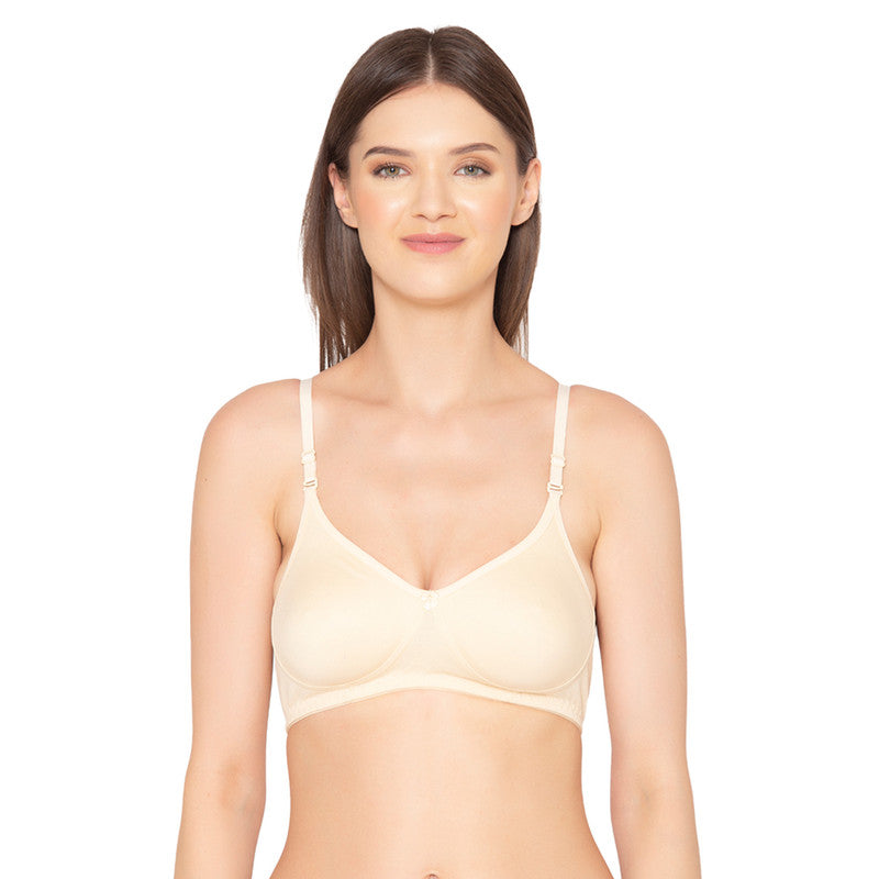 Women's Pack of 2 seamless Non-Padded, Non-Wired Bra (COMB03-SKIN)