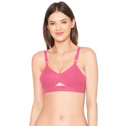 Women’s Full Coverage, Non-Padded, Organic Cotton Bra (BR008-MAUVE)