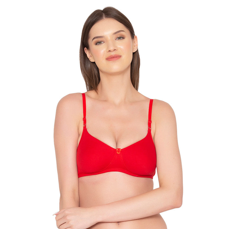 Women’s seamless Non-Padded, Non-Wired Bra (BR014-RED)