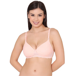 Groversons Paris Beauty Women’s Padded Wirefree Lace Bra