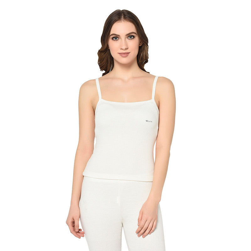 Groversons Paris Beauty Women's Thermal Innerwear Tops for All-Day Warmth (G-3105 PEARL WHITE)