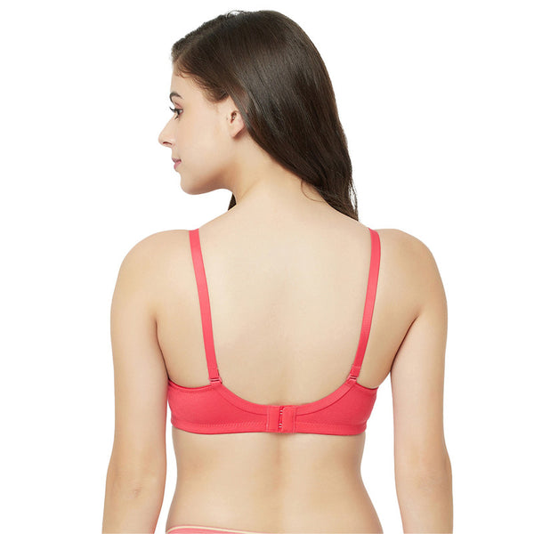 Women's Side Support High Coverage Bra (BR128-CORAL)