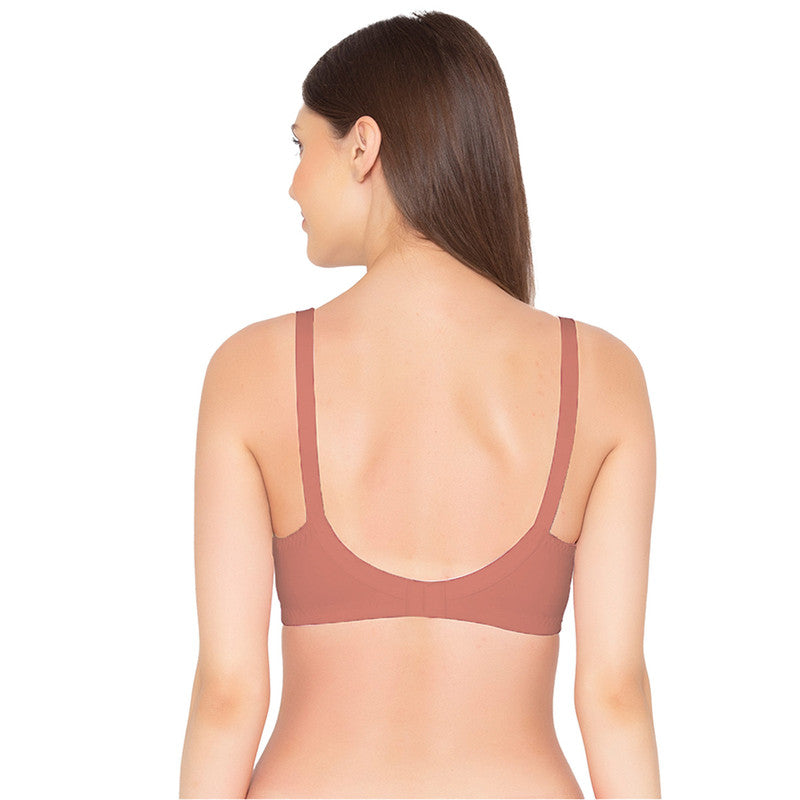 Women's Full Coverage and Non- Padded Supima Cotton spacer and Minimiser Bra (BR017-WINE)