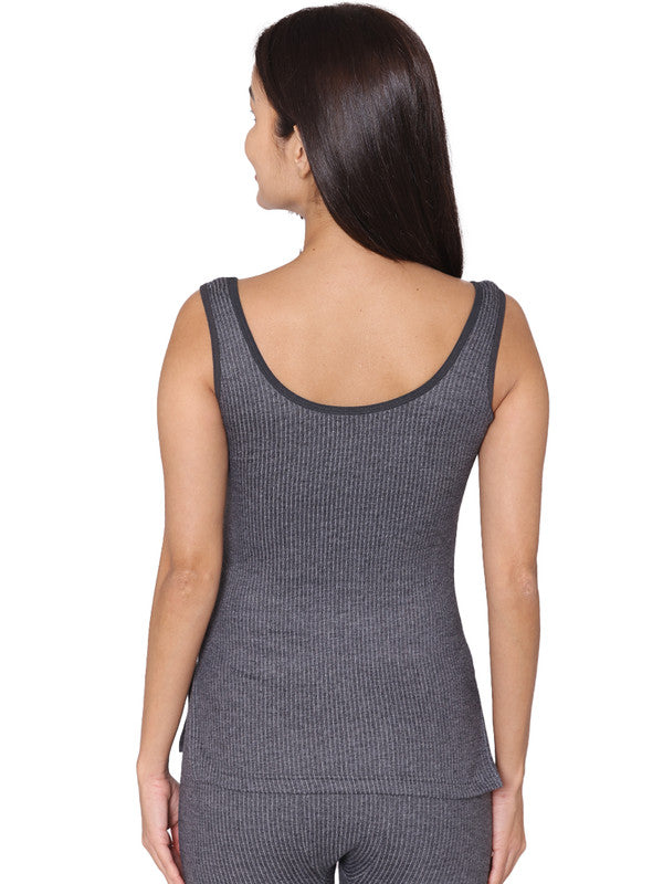 Groversons Paris Beauty Women's Thermal Innerwear Tops for All-Day Warmth (G-3102 CHARCOAL BLACK)