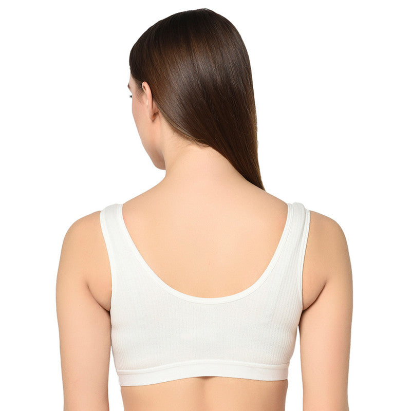 Groversons Paris Beauty Women's Thermal Innerwear Tops for All-Day Warmth (G-3106 PEARL WHITE)