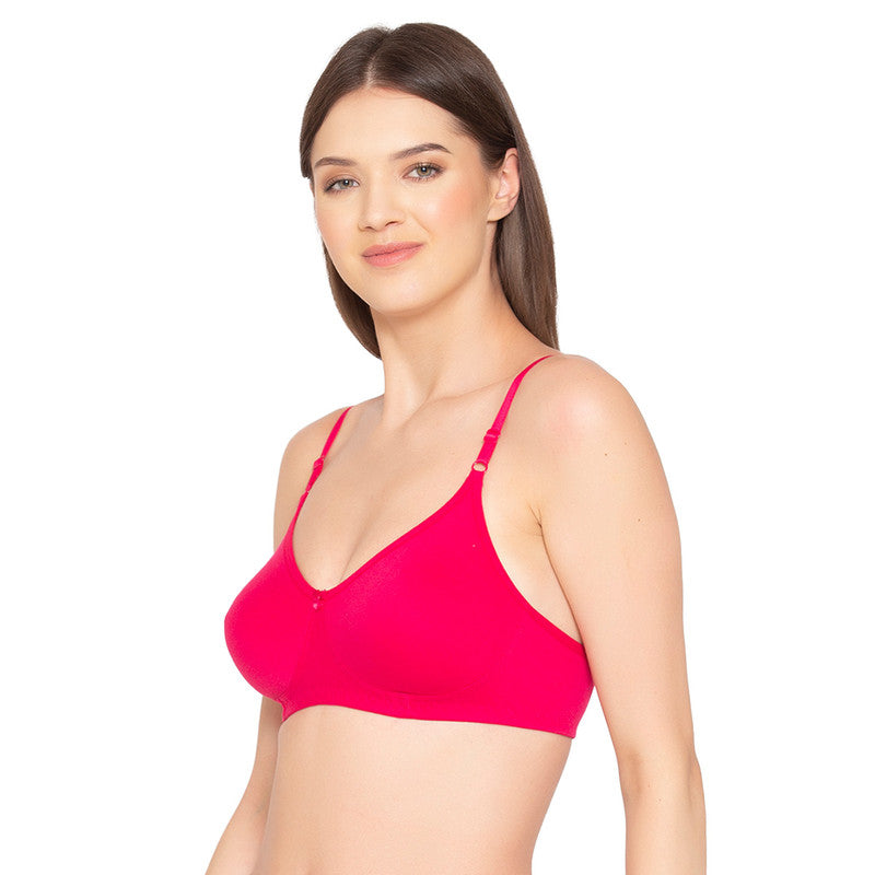 Women’s Pack of 2 seamless Non-Padded, Non-Wired Bra (COMB09-MAGENTA)