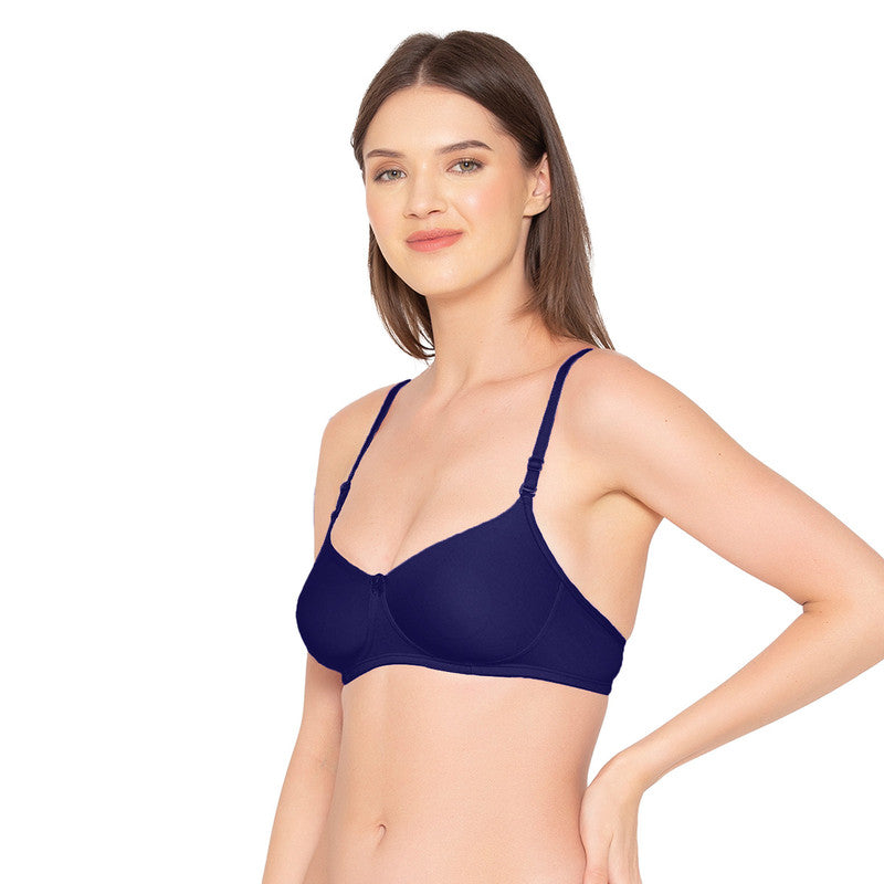 Women’s seamless Non-Padded, Non-Wired Bra (BR014-NAVY BLUE)
