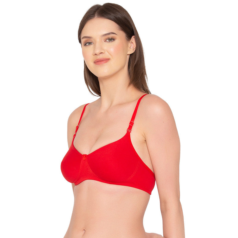 Women’s Pack of 2 seamless Non-Padded, Non-Wired Bra (COMB10-RED)
