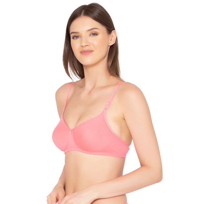 Women’s Pack of 2 seamless Non-Padded, Non-Wired Bra (COMB10-STRAWBERRY)