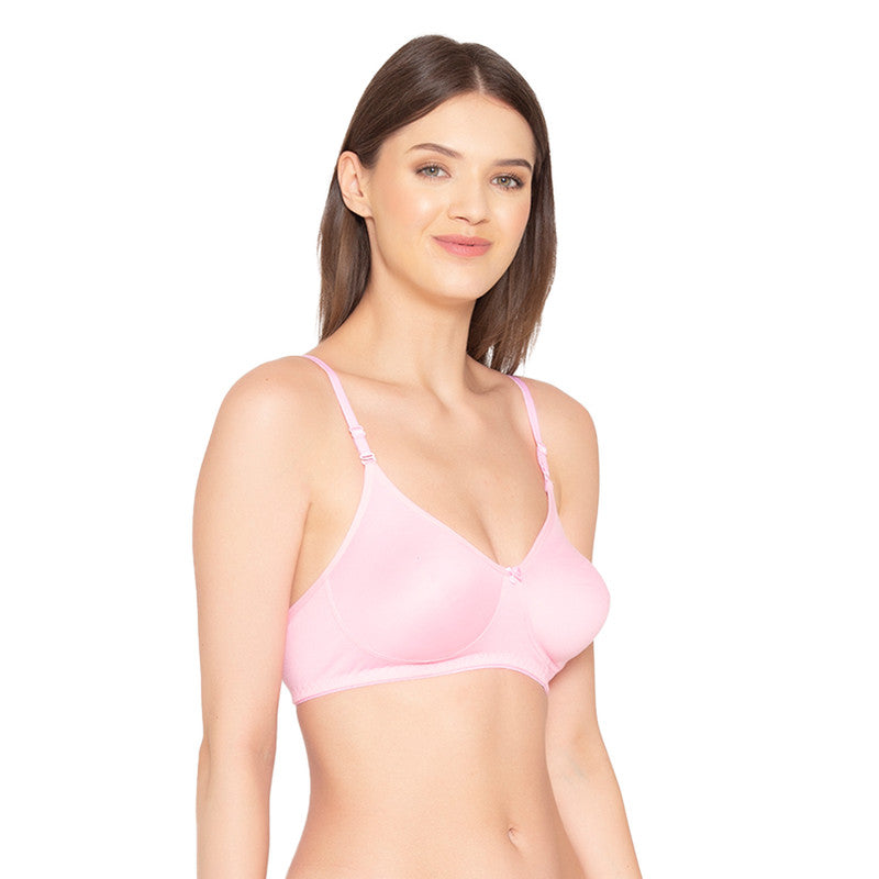 Women's Pack of 2 seamless Non-Padded, Non-Wired Bra (COMB03-PINK)