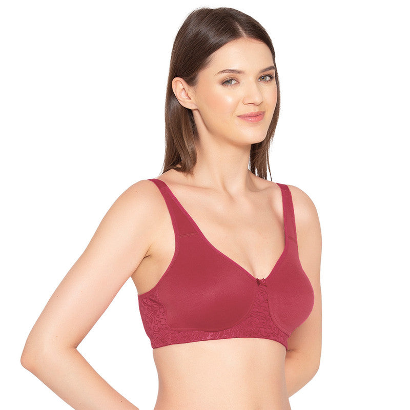 Women’s Full Support, Non-Padded Seamless T-Shirt Bra (BR011-MAUVE)