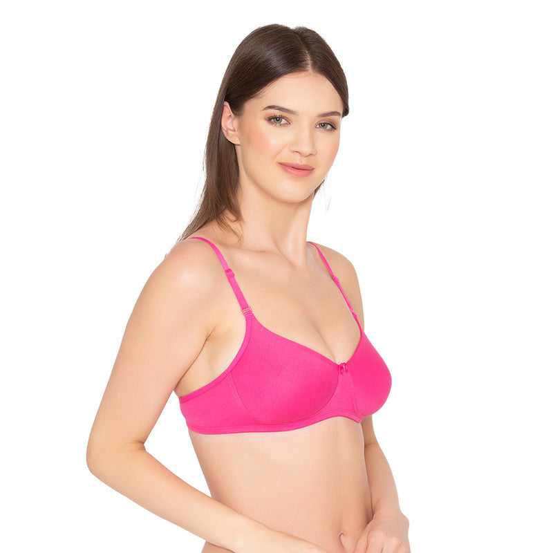 Women’s seamless Non-Padded, Non-Wired Bra (BR014-HOT PINK)
