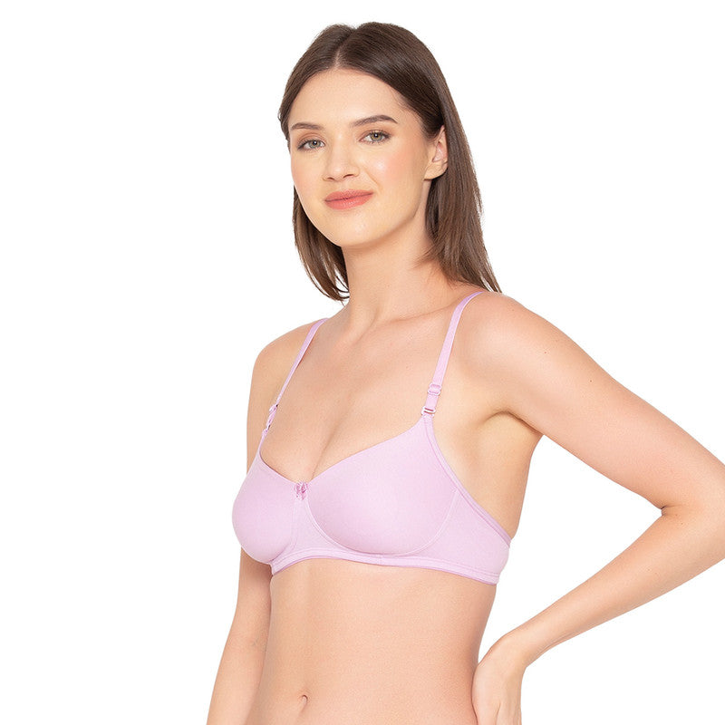 Women’s Pack of 2 seamless Non-Padded, Non-Wired Bra (COMB10-LAVENDER & PINK)