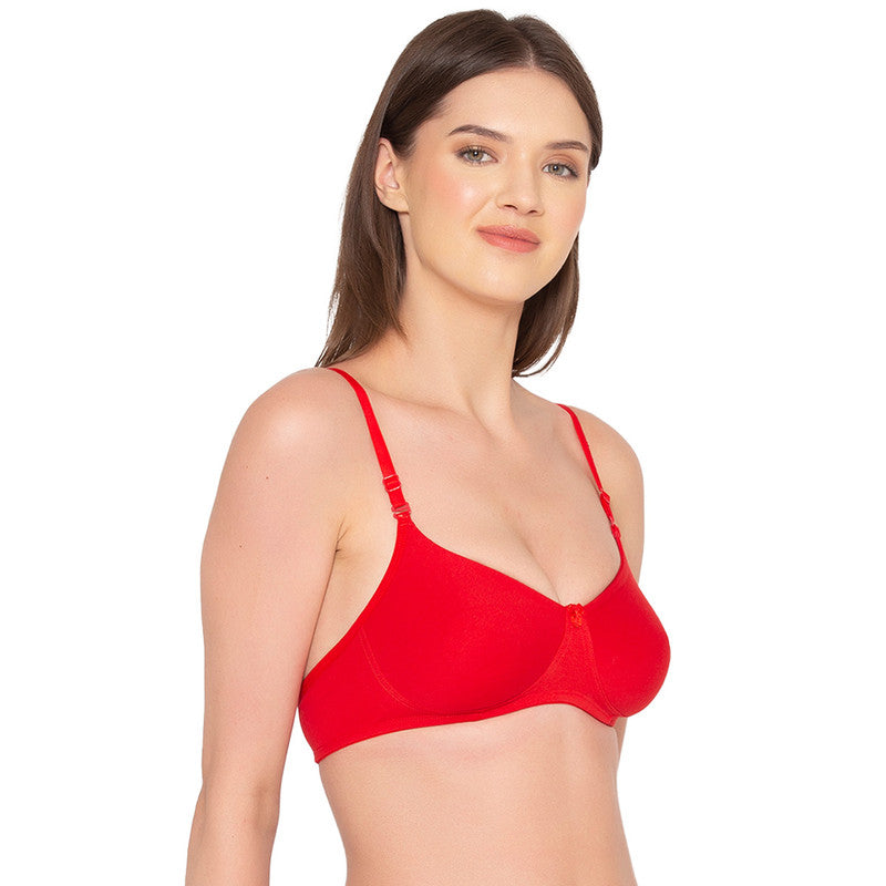 Women’s Pack of 2 seamless Non-Padded, Non-Wired Bra (COMB10-RED)