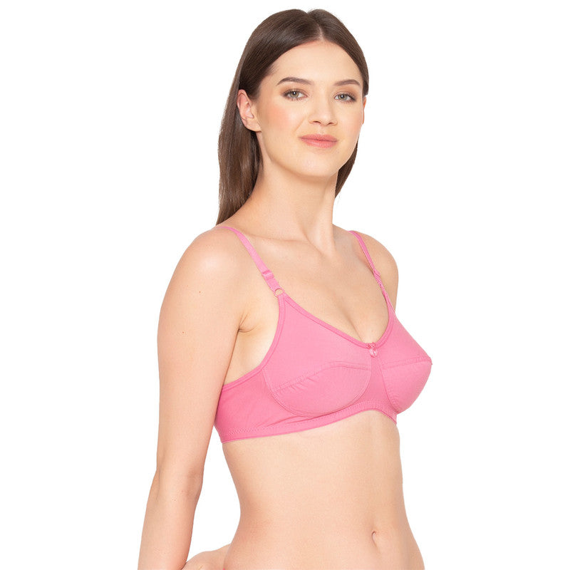Women's Pack of 2 Non-Padded, Wirefree, Full-Coverage Bra (COMB06-MAUVE)