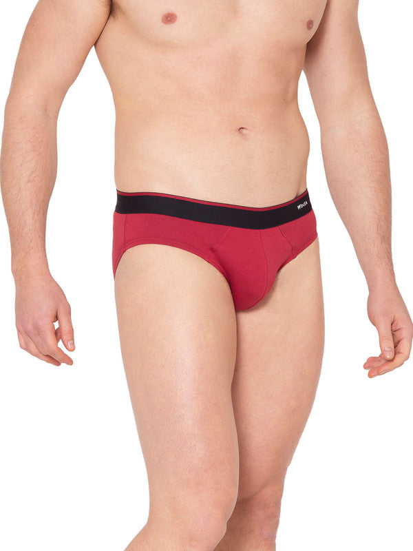Groversons Paris Beauty Men's Pack of 2 Top Elastic Brief (RED & RED)