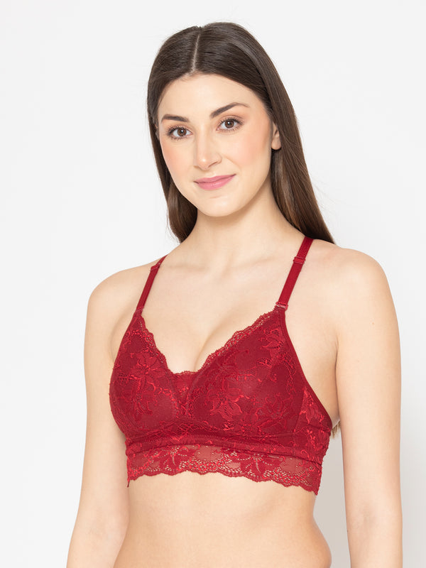 Buy Groversons Paris Beauty Women's Padded, Non-Wired, Multiway, T-Shirt  Bra with lace (BR116-DARK-NUDE-32B) at