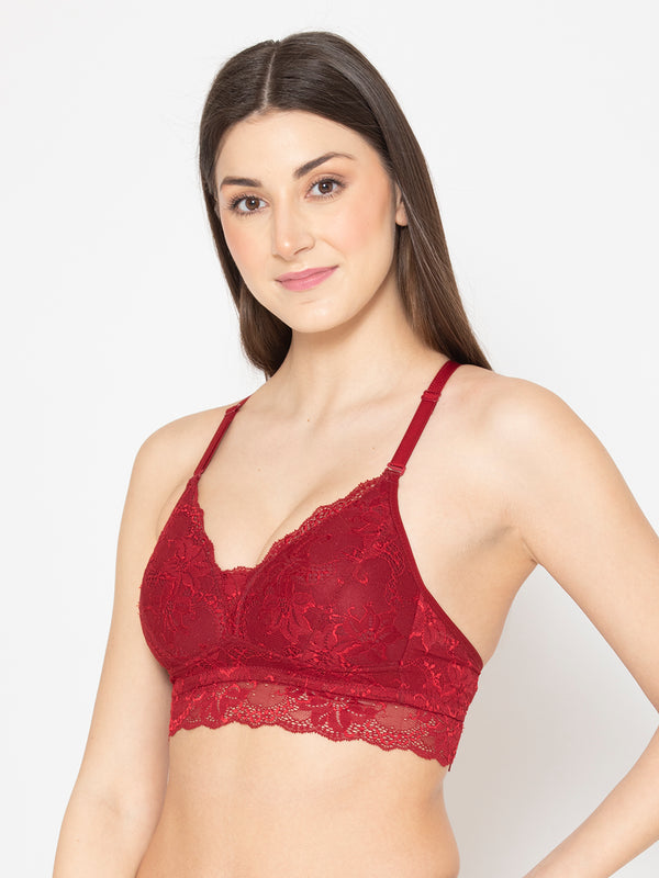 Buy Paris Beauty Women's Non-Wired Bra and Panty Set (UUU_859, Red